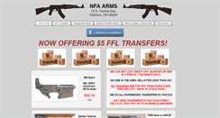Desktop Screenshot of nfa-arms.com