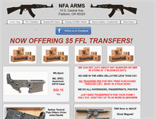Tablet Screenshot of nfa-arms.com